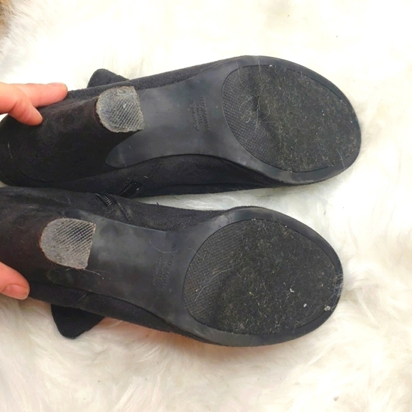 Rampage JAQUELIN Black Faux Suede Ankle Boots 7M - Picture 7 of 7
